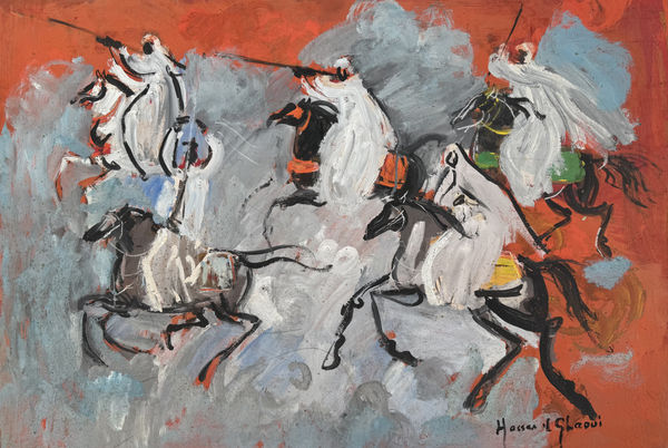 Hassan El Glaoui, Làrrivée de la Fantasia (Tbourida), 1975