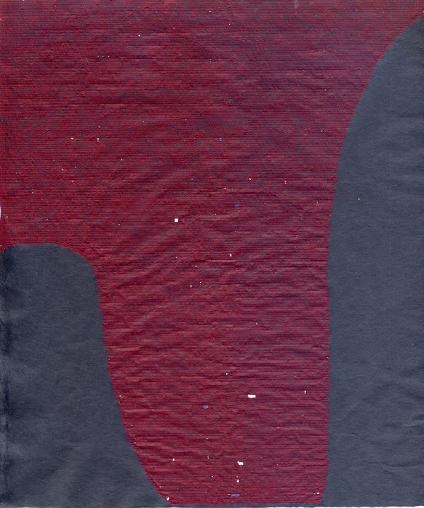 typed marks on paper