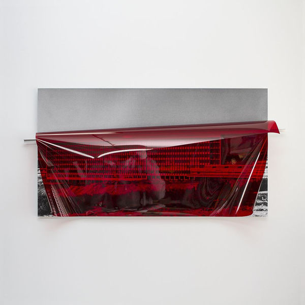 Untitled (Archive ST3: Military Hospital), 2018 inkjet print on archival paper and aluminum mounted on aluminum composite panel, colour correction filter / archival photograph: City Museum of Split, Collection of Photographs (photographer: Ante Roca)