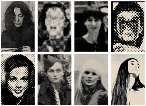 Untitled (8 Phantasms, Female), 2011 Silkscreen on felt