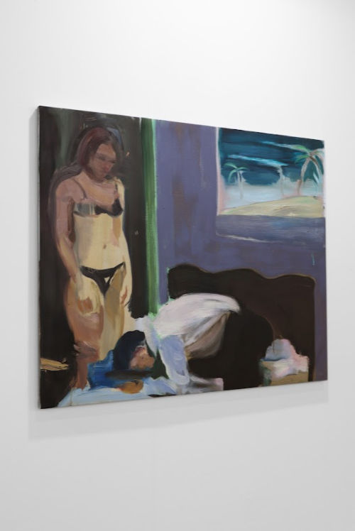 Daniel Lannes, Cetim, 2024, Olio su lino, 120 x 100 cm