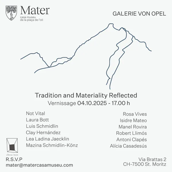 Vernissage opening, Tradition and Materiality Reflected