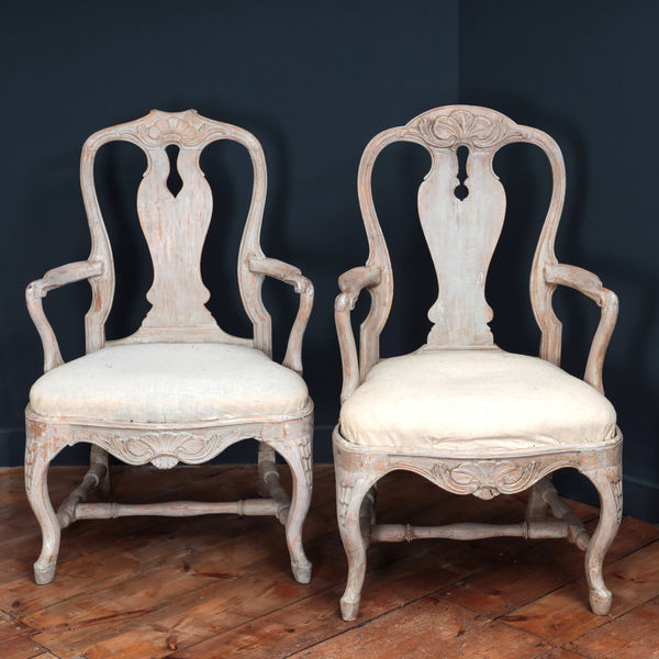 SWEDISH 18TH CENTURY ROCOCO CHAIRS