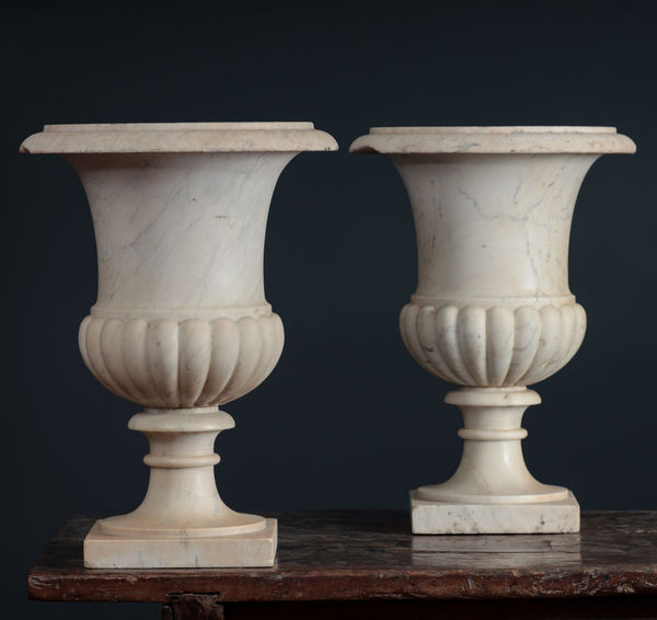 MARBLE URNS, C. 1800