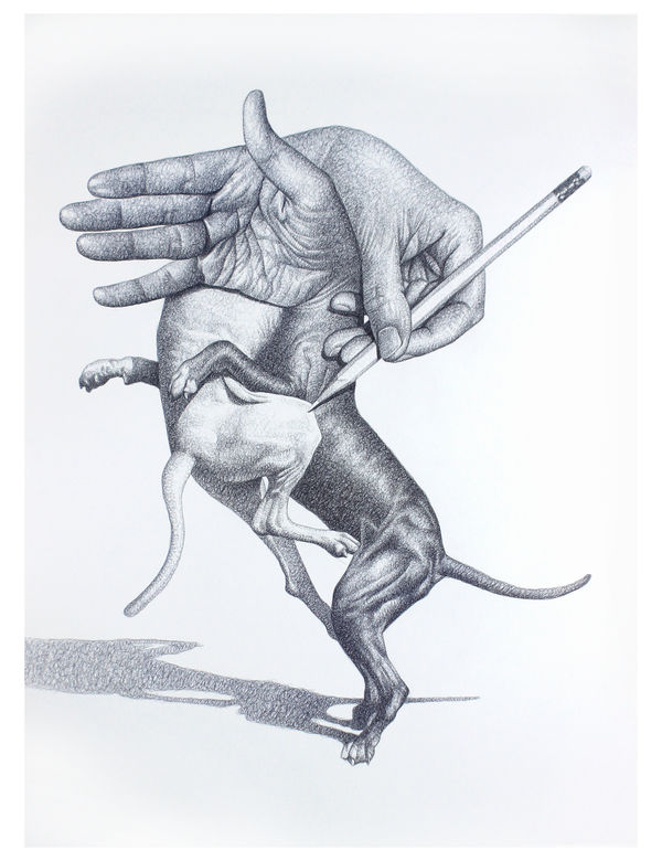 Did we really love-2 pen on paper 110 x 80cm 2022