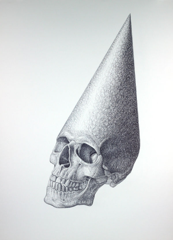 To the bone pen on paper 110 x 80cm 2022