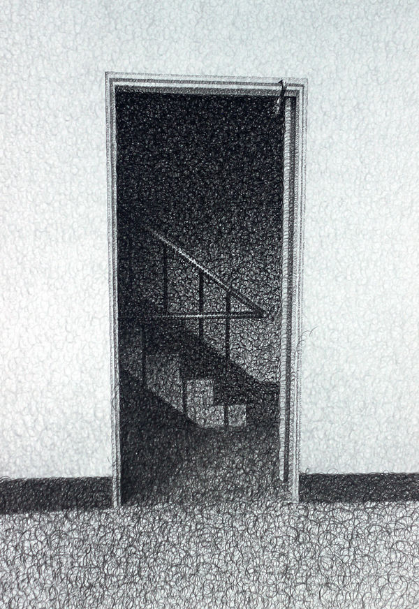 Landscape of anxiety 20211127 zen ink on paper 110 x 80cm 2021