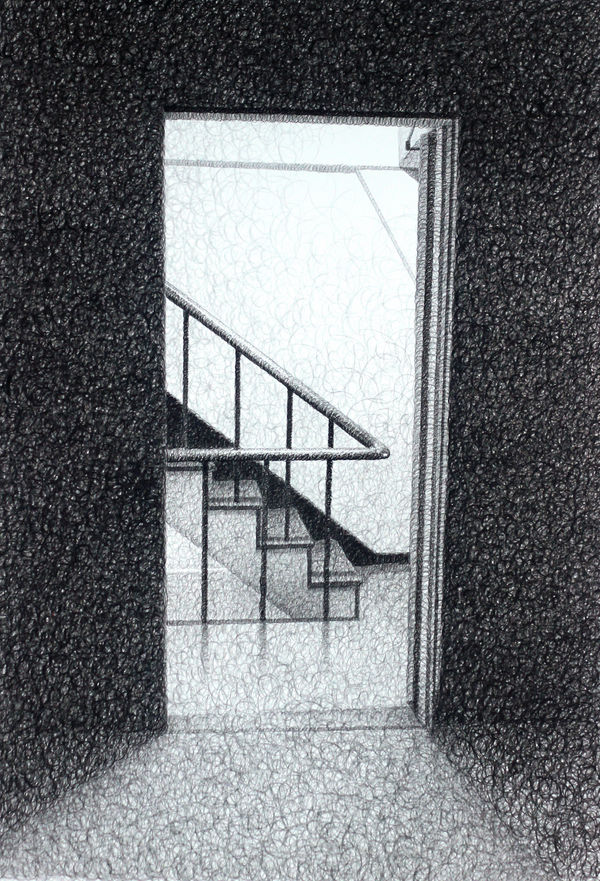 Landscape of anxiety 20211124 zen ink on paper 110 x 80cm 2021