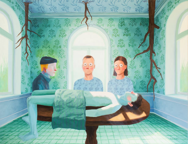 PASCUAL OVALLE Fear of Illness Oil on canvas 100 x 130cm 2024