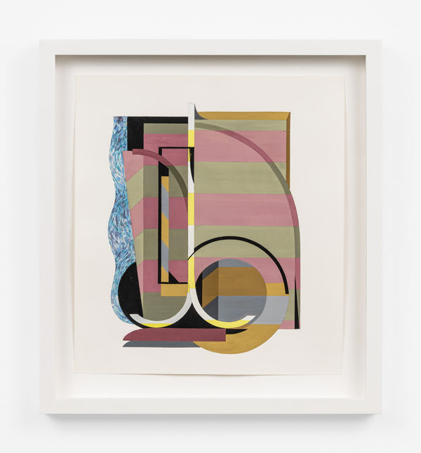 Gianna Commito Untitled, 2023 Casein on paper 15 x 13.5 inches framed Photo courtesy of Field Studio Photography