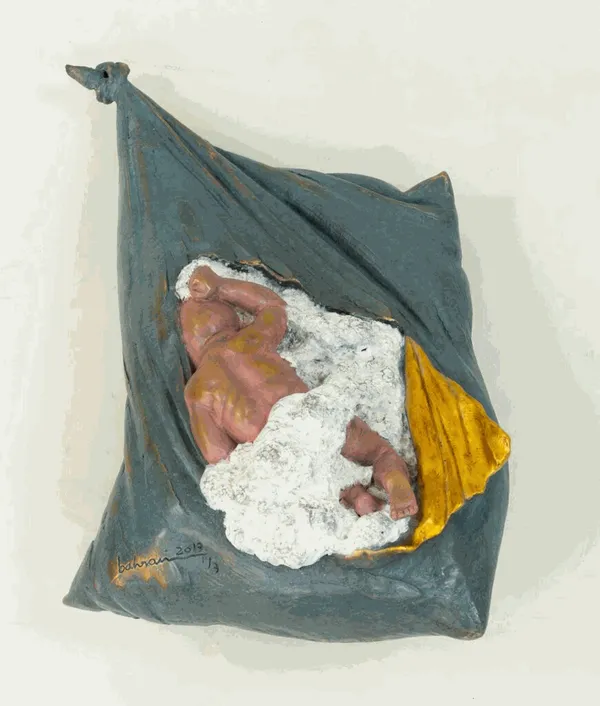Ahmed Albahrani The birth, 2019 Bronze 55 x 35 cm 1 of 3