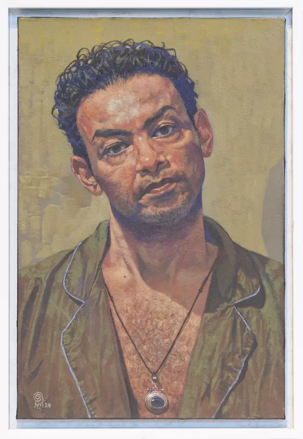 Walid Ebeid Into the Mirror, 2024 Oil on canvas 60 x 40 cm