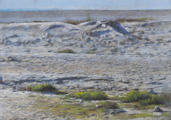 Ismail Azzam Lusail, 2025 Pastel on paper 48 x 68 cm