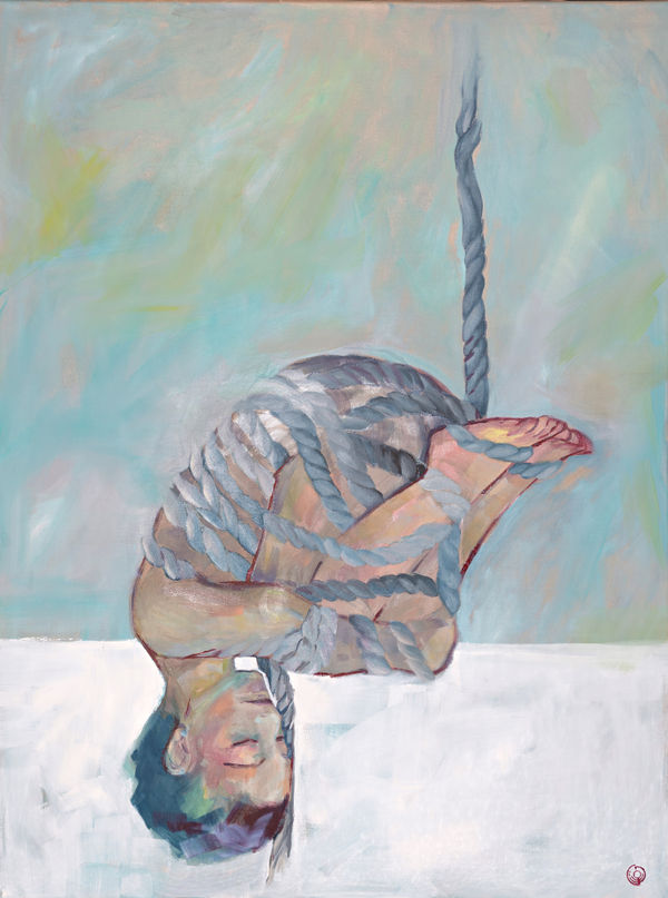 Reem Al Askari Jasmine Necklace, 2025 Oil on canvas 90 x 120 cm