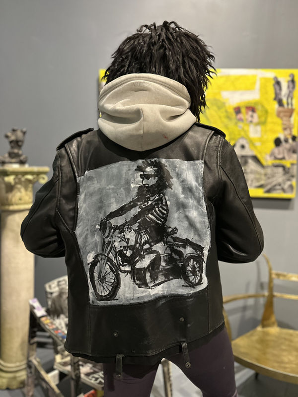 FREE RIDE — Leather Jacket by Zura, Hand-Painted Edition by Zura