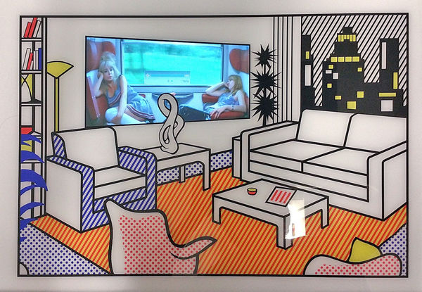 Interior with Video Art (small) 24 3/8 x 16 1/2 x 1 1/8 in., Ed. 7