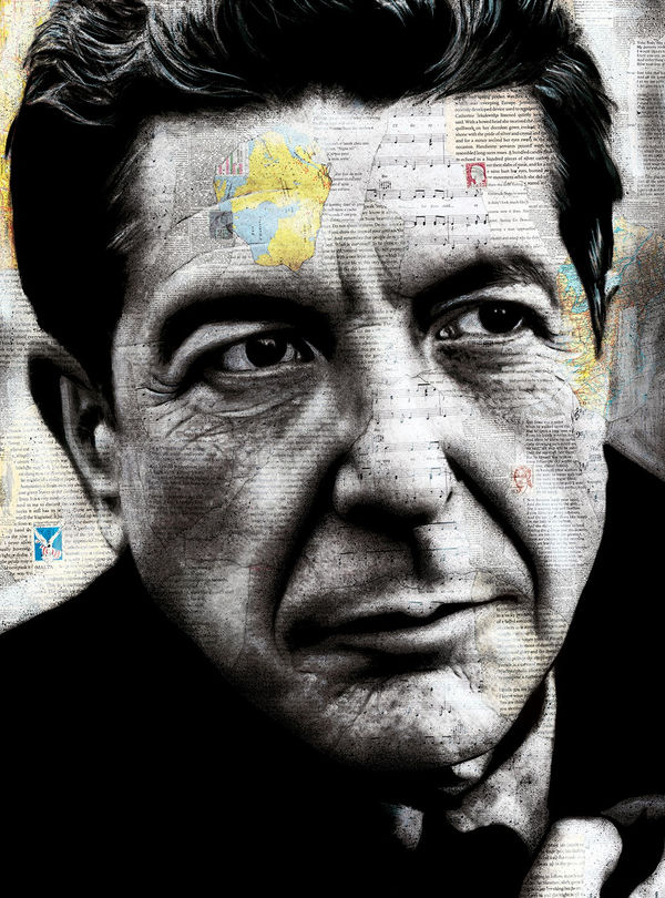 Leonard Cohen, 2021 54 x 40 in., Ed. 10