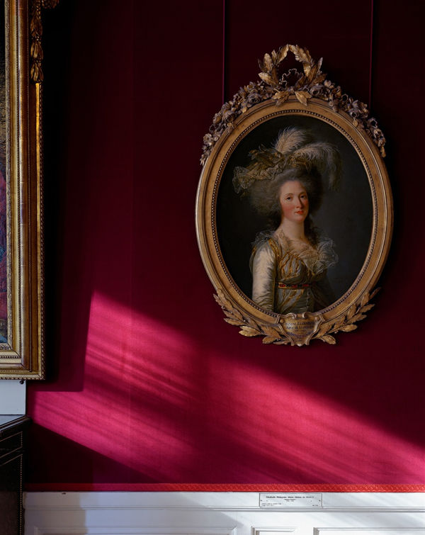 Élisabeth-Phillippine-Marie-Hélène de France, dite Madame Elisabeth, MV 7332, by Adélaïde Labille-Guiard, 1788. Chambre du capitaine des gardes, (29) CCE.01.065, Corps Central - R.d.C, Château de Versailles, Versailles, France, 2005 50 x 40 in., Ed. 10 60 x 50 in., Ed. 10