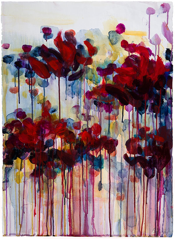 Caroline Wright, Red Ribbons , 2017