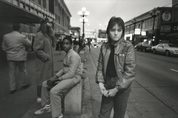 Tiny on Pike Street, Streetwise, 1983 Gelatin silver print; printed later 11 x 14 inches