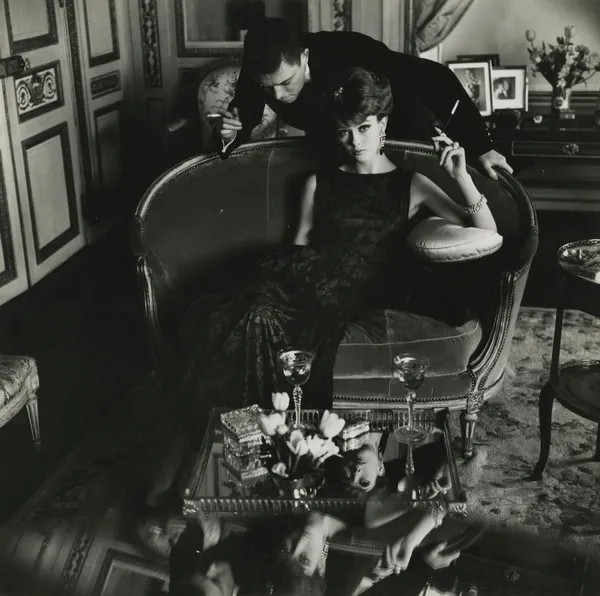 Frances McLaughlin-Gill, Couple, Opulent Living Room, 1960s