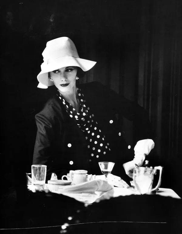 Gordon Parks, Model Wearing Latest Spring Fashions, 1957