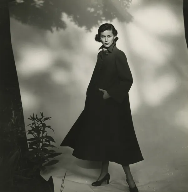 Frances McLaughlin-Gill, Model in Chinchilla Coat, East Norwich, Long Island,, c.1947