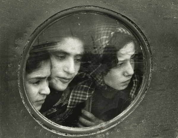 Ruth Orkin, Jewish Teenage Refugees from Iraq - Landing at Lydda Airport, Tel Aviv, Israel, 1951