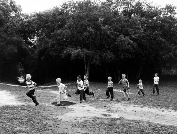 Ray Fisher, Children in Park - Follow the Leader, Miami, FL, 1957