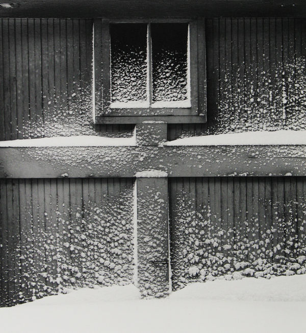 Minor White, Snow on Garage Door, Rochester, New York, 1960
