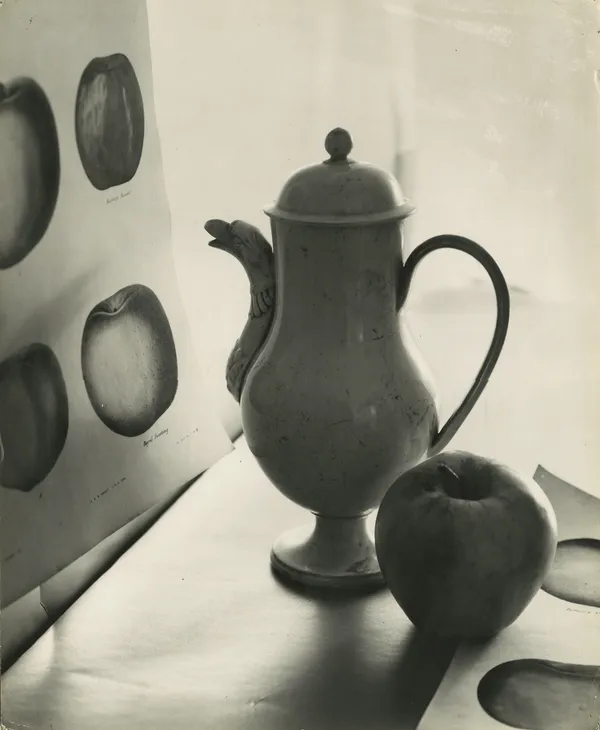 Leslie Gill, Composition with Chocolate Pot and Apple III, c.1950