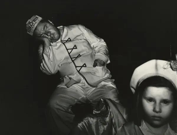 Weegee, Tired Businessman at the Circus, 1943