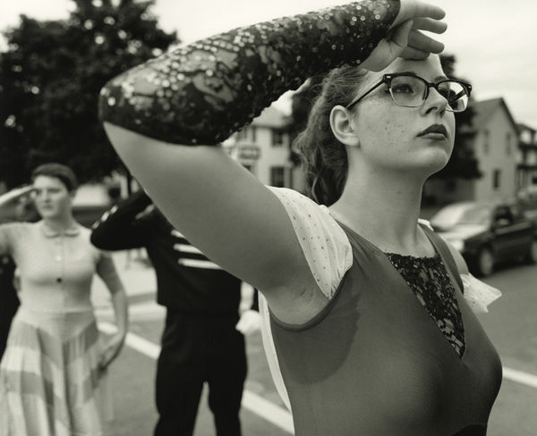 Tom Arndt, Flag Dancer, Parade of Bands, Benson, Minnesota, 2015