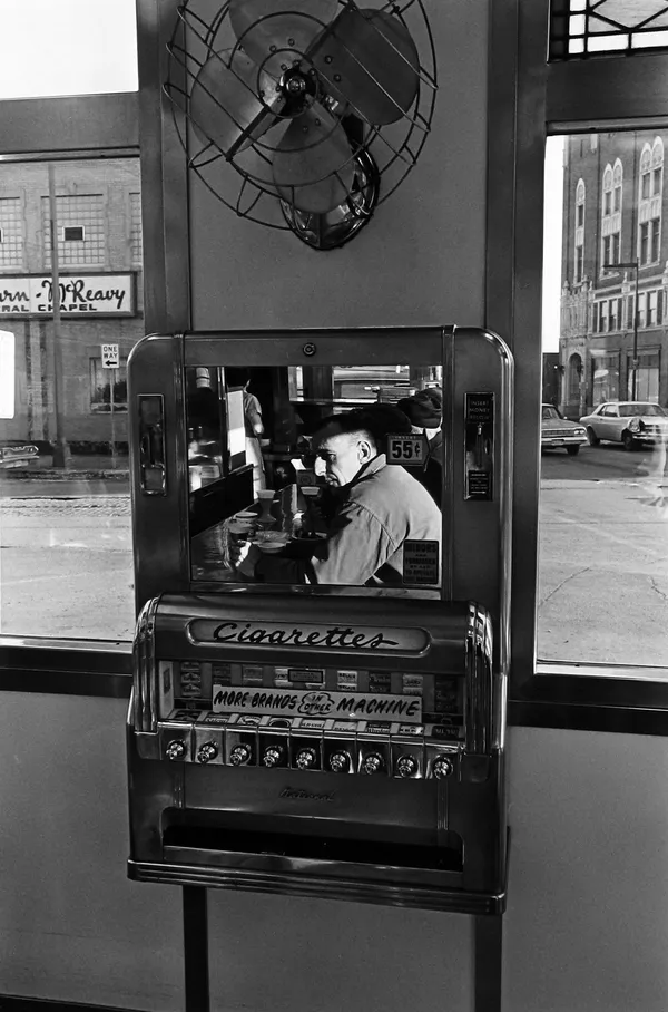 Thomas Fredereck Arndt, Man in a White Castle, Minneapolis, MN, 1970