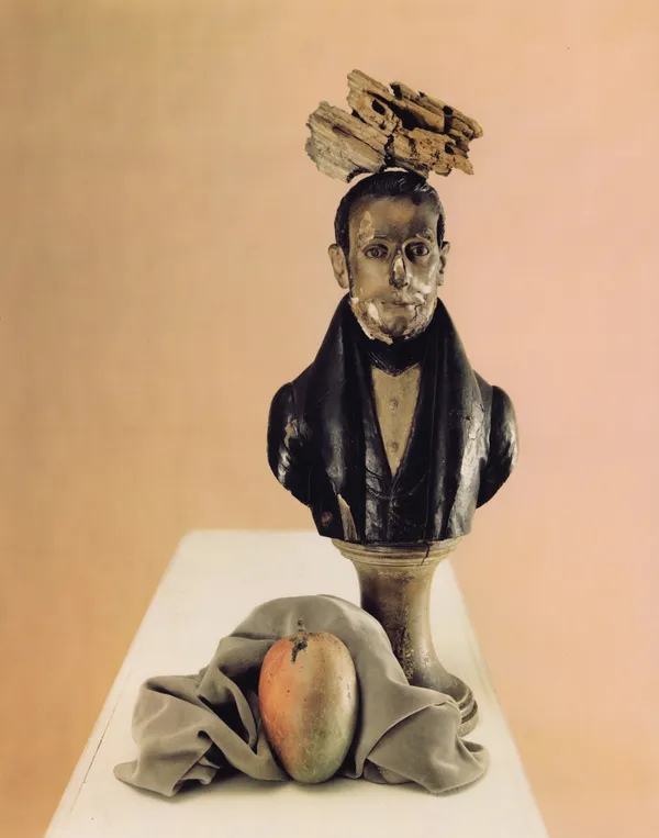 Leslie Gill, Folk Sculpture with Mango, 1948