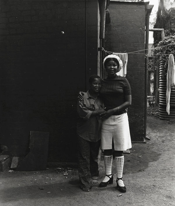David Goldblatt, Untitled (two women and hanging laundry), c.1972