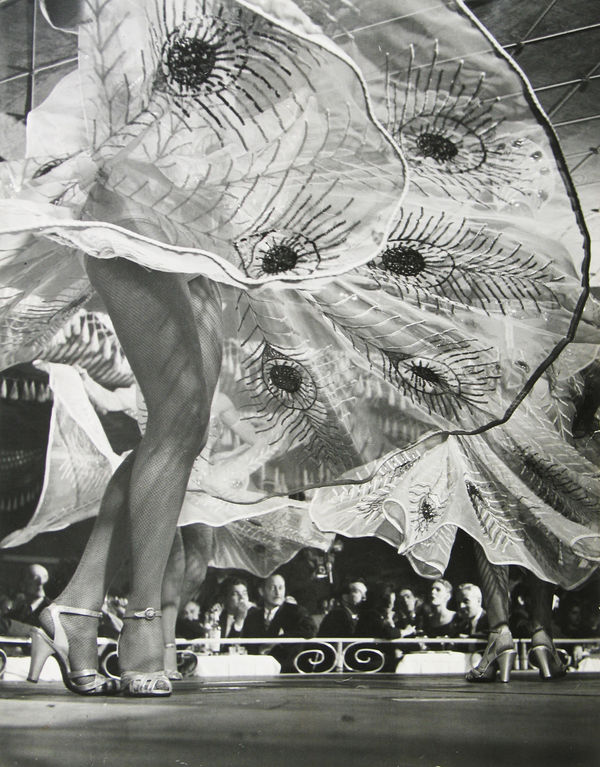 Gjon Mili, Nightclubs, NYC, Chorus Girls' Legs and Patrons at Le Harlem, 1947
