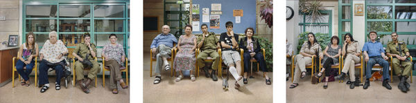 Frédéric Brenner, Menashe Testimony Theater (triptych), 2013