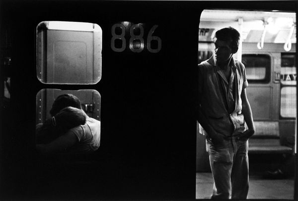 Bruce Davidson, 886 Train, man standing in doorway, Brooklyn Gang, 1959