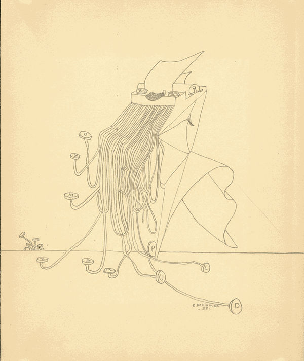 Oscar Dominguez - La machine à écrire surréaliste, 1938