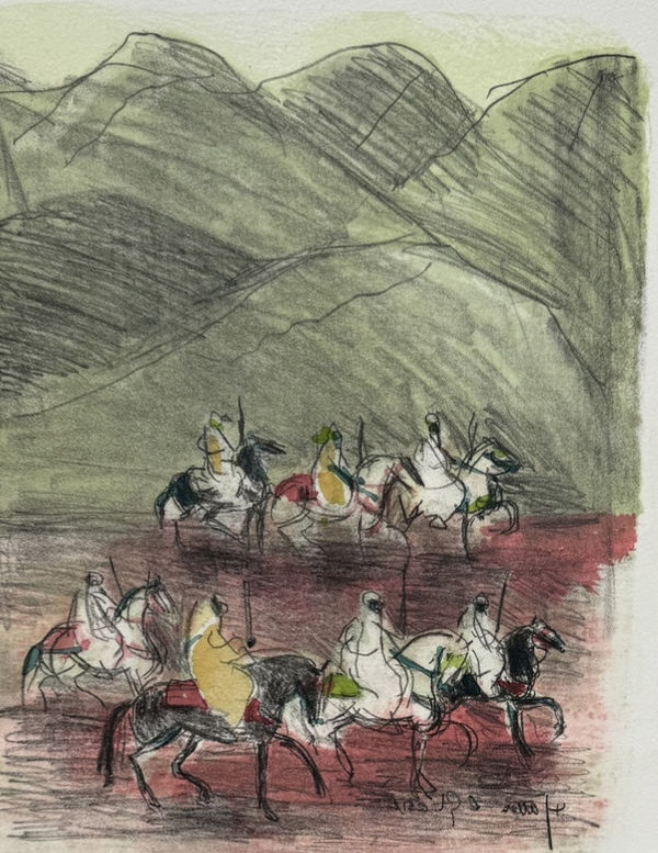 Hassan Glaoui, Cavaliers devant l' atlas , 2007