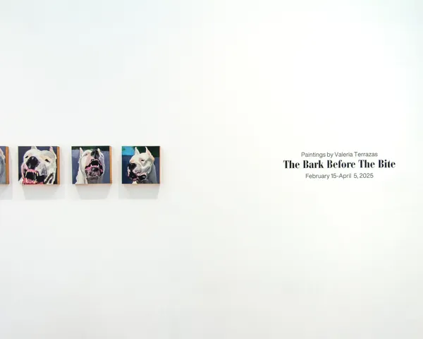 The Bark Before the Bite A solo show with Valeria Terrazas