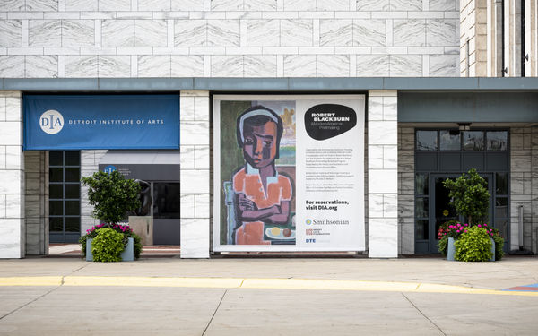 PFF263 - Robert Blackburn (1920-2003), Girl in Red, 1950 DIA Banner