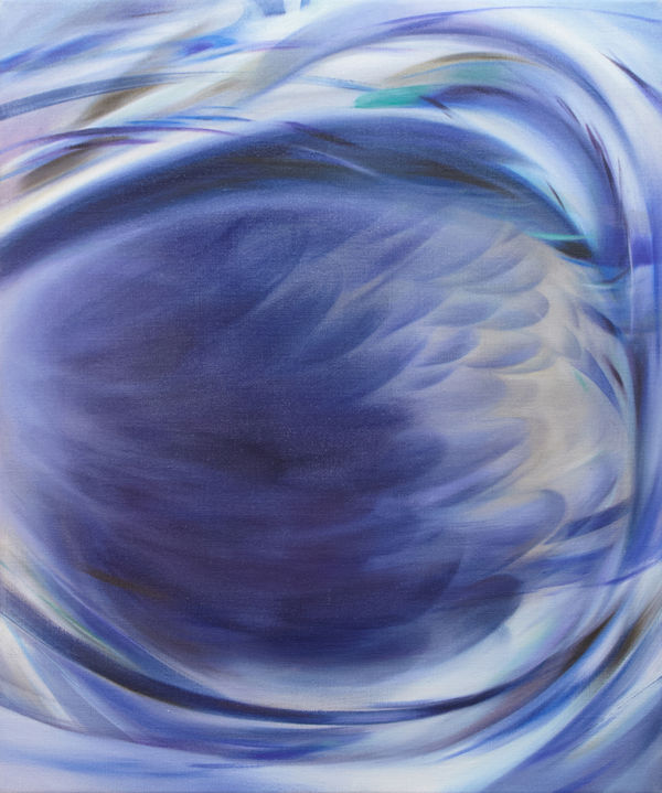 Xintong Gao Eye of Hypnos 02, 2025 signed and dated 2025 verso Oil and Acrylic on Canvas 23 3/5 × 19 7/10 in 60 × 50 cm