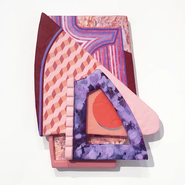 Mark Joshua Epstein Fogbound Observatories, 2021 Acrylic on artist-made panel 41 × 33 × 8 cm