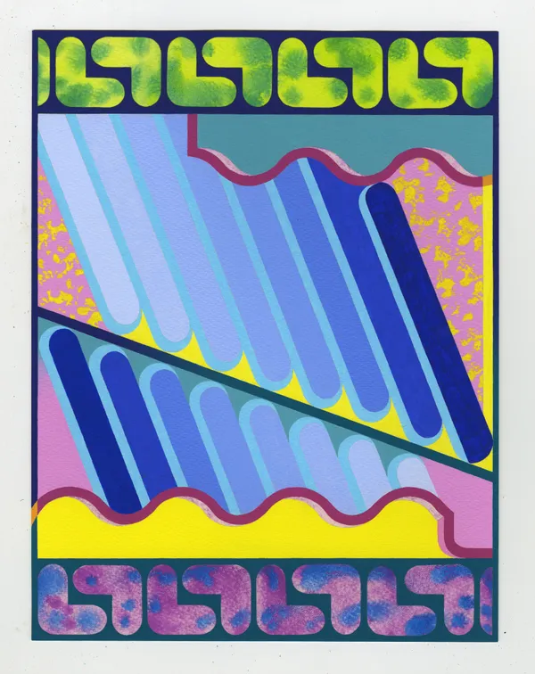 Mark Joshua Epstein The Morning After the Night Before, 2026 Acrylic on watercolor paper 33 × 25.4 cm