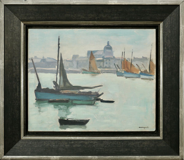 Albert MARQUET, Port de la Chaume, 1921 Huile peinture / Oil painting