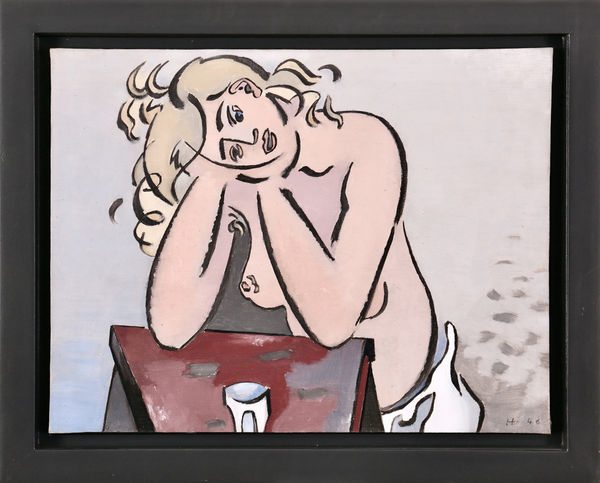 Jean HÉLION, Nu accoudé, 1946, huile sur toile / oil on canvas