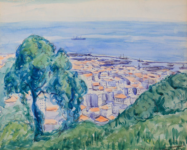 Aquarelle / Watercolor Albert MARQUET Afrique du Nord