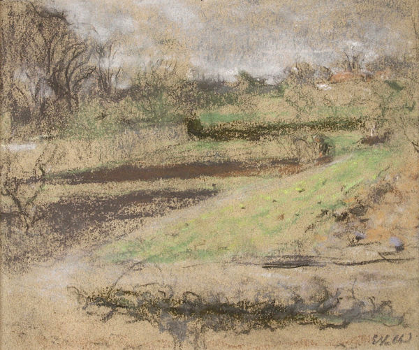 Édouard VUILLARD, Le Potager aux Clayes , 1932-1938 (circa), pastel sur papier / pastel on paper